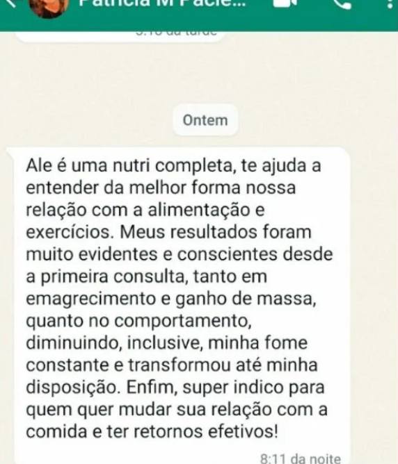 depoimento de cliente